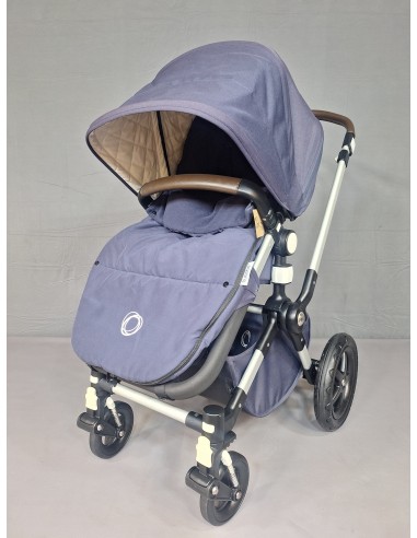 Bugaboo - Poussette - Cameleon 3 + chancelière + Cape de pluie - Bleu de votre