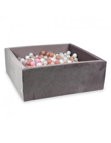 Piscine à balles carrée en velours épais, 2 tailles - Lilas foncé 50-70% off 