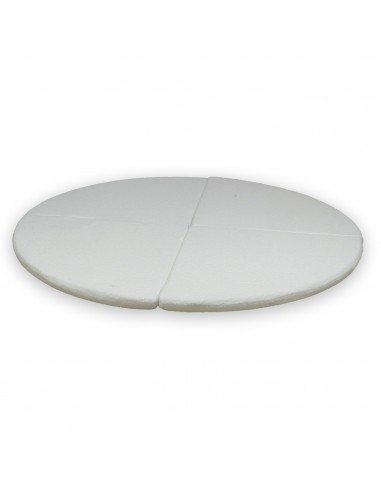 Tapis de jeu Rond en bouclette, 160cm - Blanc soldes