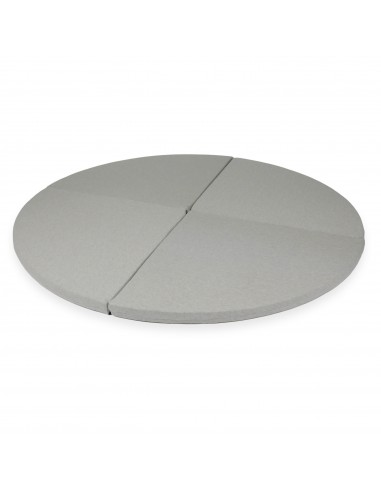 Tapis de jeu Rond en jersey, 160cm - Gris clair livraison gratuite