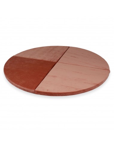 Tapis de jeu Rond en velours, 160cm - Marsala français