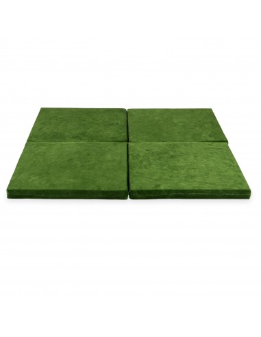 Tapis de jeu Carré en velours, 120cm - Olive prix