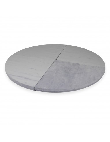 Tapis de jeu Rond en velours, 160cm - Gris JUSQU'A -70%! 