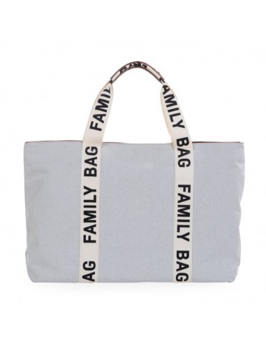 FAMILY BAG SAC A LANGER - SIGNATURE - CANVAS - ECRU pas cher