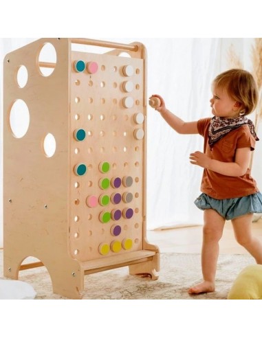 Coloured Pegs Board en linge