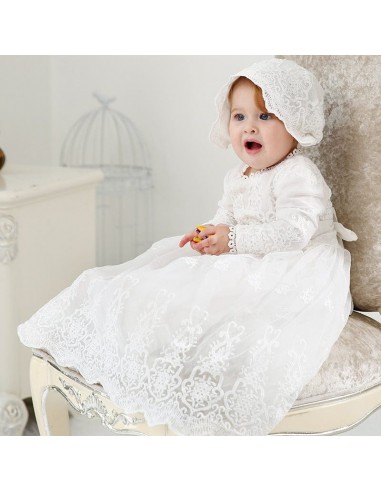 Tenue de Baptême traditionnelle pour Bébé Fille pas cher 