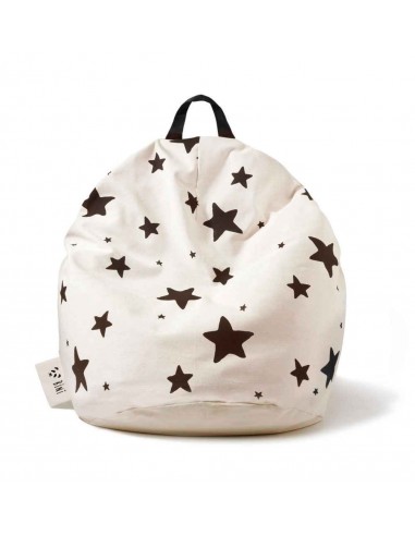 Pouf 100% coton non blanchi • Bini Double Star paiement sécurisé