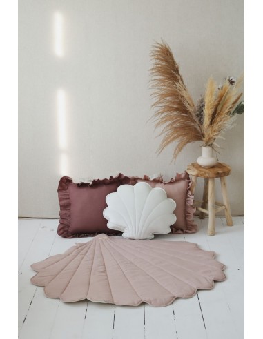 Tapis coquillage en lin ou velours OEKO-TEX le concept de la Pate a emporter 