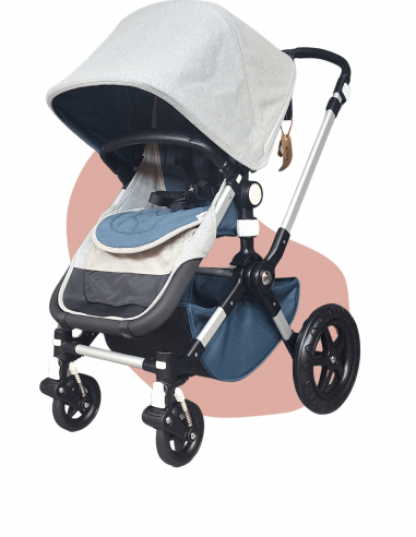 Bugaboo - Cameleon 3 avec coussin confort et protection pluie - Bleu & Gris Amélioration de cerveau avec