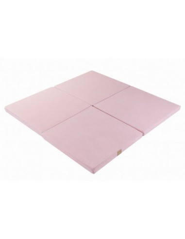 Tapis de jeu en velours Carré 120 cm - Rose la livraison gratuite